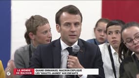 "Les Grandes Gueules" de RMC: quand Macron explique les "gilets jaunes" aux enfants