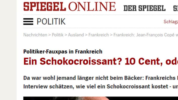 "Le 'faux pas' d’un politicien en France", écrit Der Spiegel mardi 25 octobre 2016 sur son site Internet.
"Le 'faux pas' d’un politicien en France", écrit Der Spiegel mardi 25 octobre 2016 sur son site Internet.