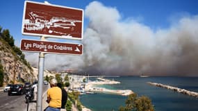 L'incendie qui s'est déclaré aux Pennes-Mirabeau et qui a atteint Marseille, le 8 juillet 2025.