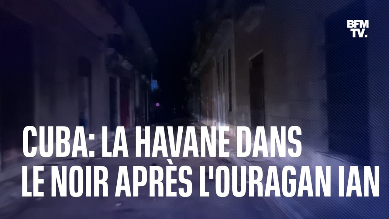 Cuba les images de la capitale plongée dans le noir après le passage de l