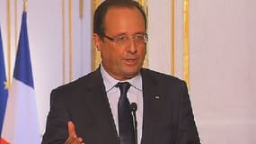 François Hollande s'est exprimé lundi depuis l'Elysée.
