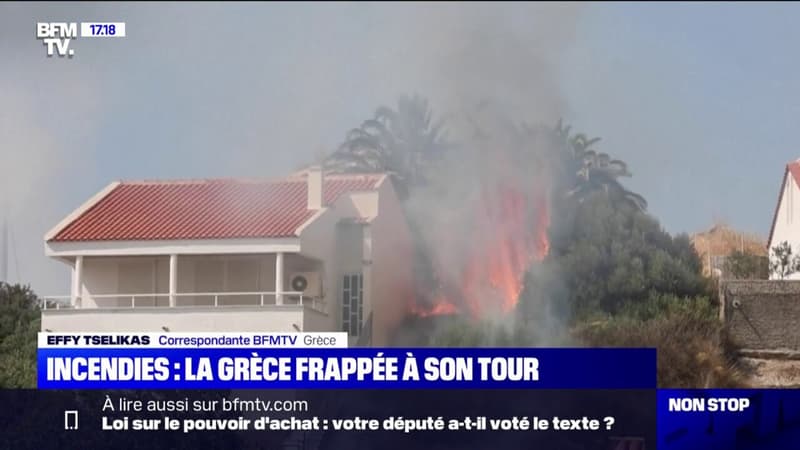 La Grèce frappée à son tour par des températures extrêmes et des incendies
