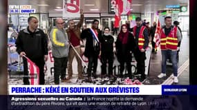 Gare Perrache: la députée Kéké en soutien aux grévistes