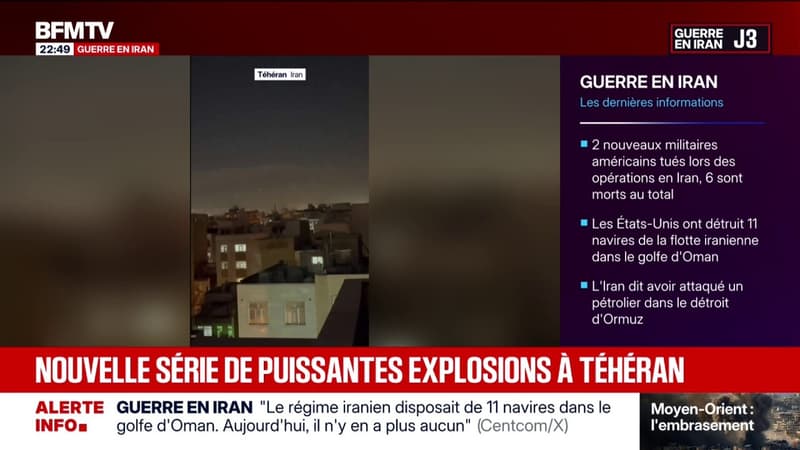 Une nouvelle série de puissantes explosions secouent Téhéran en Iran