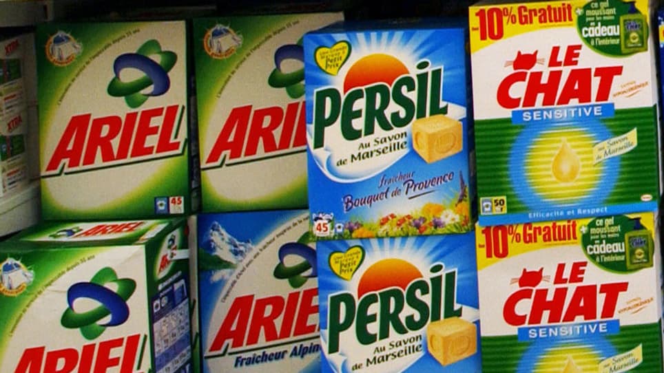 Les lessives Ariel, Persil et Le Chat sont concernées par l'entente. Les lessives Ariel, Persil et Le Chat sont concernées par l'entente.