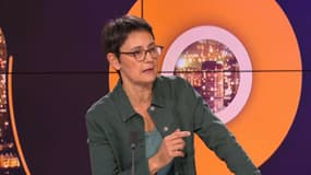 Nathalie Arthaud, le 24 janvier 2023, sur BFMTV