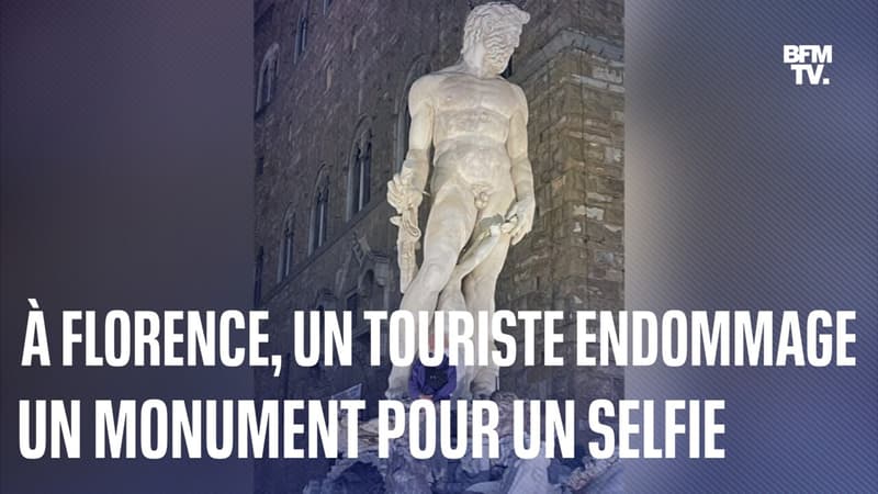 Italie: à Florence, un touriste endommage un monument historique pour un selfie