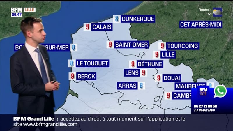 Météo Nord-Pas-de-Calais: le ciel va se couvrir dans l'après-midi, jusqu'à 9°C à Lens