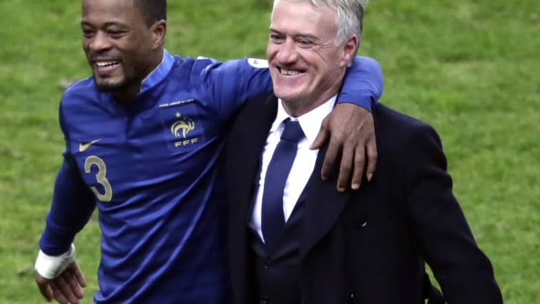 Patrice Evra et Didier Deschamps
