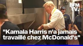  Donald Trump fait des frites dans un McDonald’s et attaque Kamala Harris 