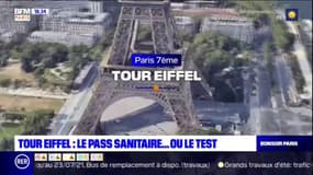 Tour Eiffel: des tests antigéniques pour les visiteurs sans pass sanitaire