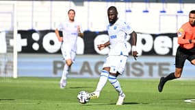 Lassine Sinayoko avec Auxerre face à Lorient, le 17 août 2025.