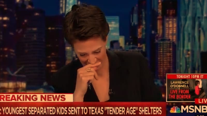 Rachel Maddow a fondu en larmes en direct sur MSNBC.