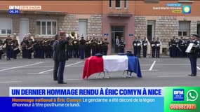 Gendarme tué à Mougins: un dernier hommage rendu à Eric Comyn à Nice