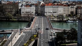 La ville de Lyon désertée pendant le confinement.