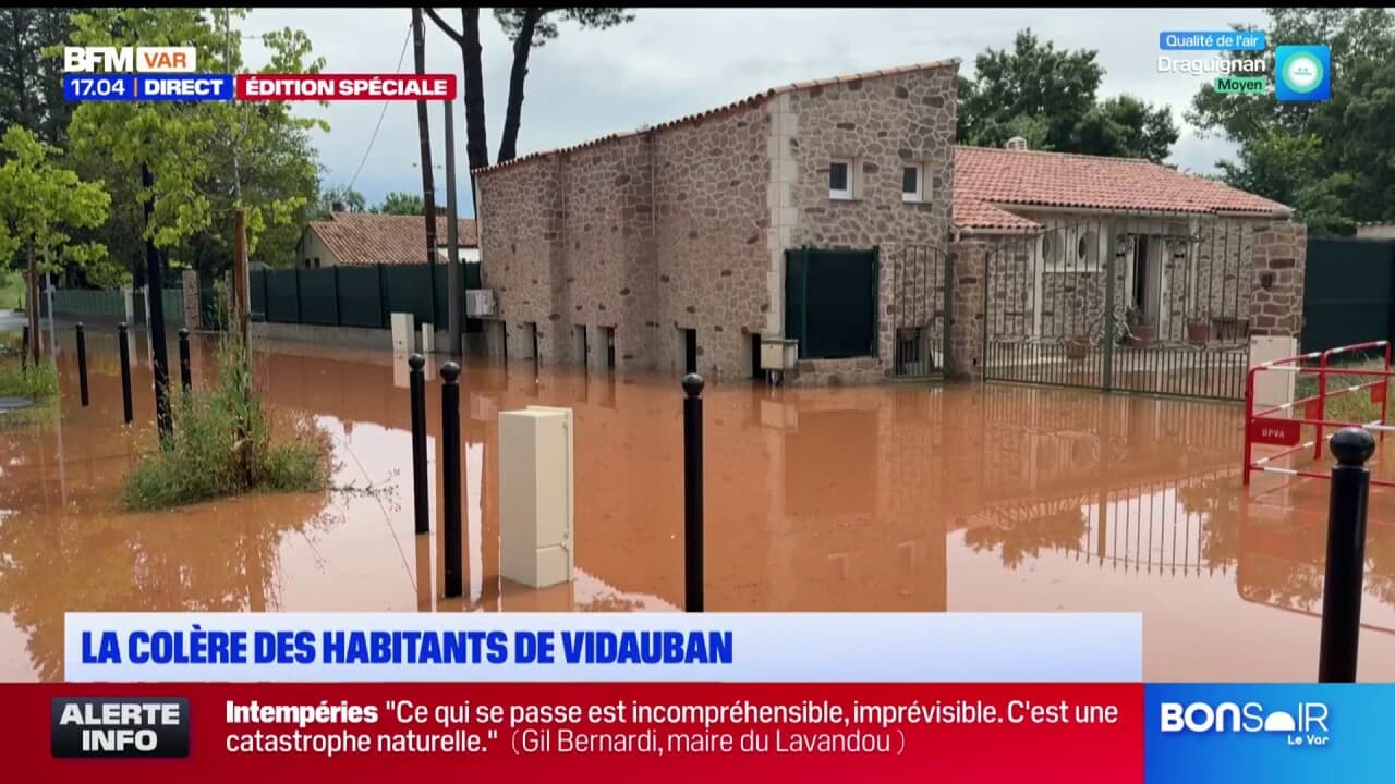Orages dans le Var: la colère des habitants de Vidauan