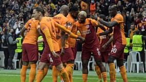 La joie de Galatasaray après la victoire face à l'OM