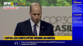 Climat: l'humanité est à "un moment charnière", alerte le prince William à la COP30