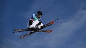 Tess Ledeux lors des qualifications du Big Air aux JO de Pékin en février 2022