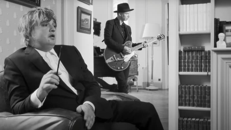 Pete Doherty et Frédéric Lo dans le clip de "The Fantasy Life Of Poetry & Crime"