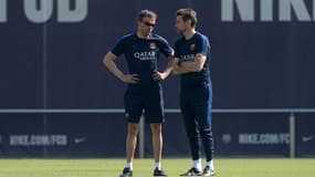 Luis Enrique et Juan Carlos Unzué 