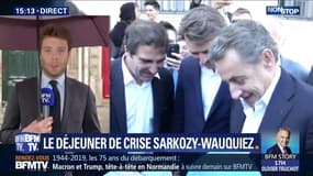 Déjeuner de crise entre Nicolas Sarkozy et Laurent Wauquiez