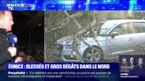 Des blessés et d'importants dégâts dans le nord de la France après le passage de la tempête Eunice