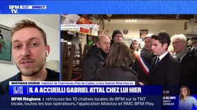"Monsieur Attal se veut plutôt rassurant": l'habitant de Clairmarais (Pas-de-Calais) qui a reçu Gabriel Attal chez lui témoigne