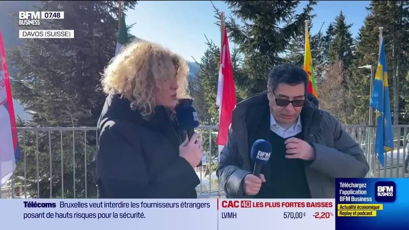 EN DIRECT : Philippe Aghion, Prix Nobel d'économie, professeur au Collège de France, depuis Davos