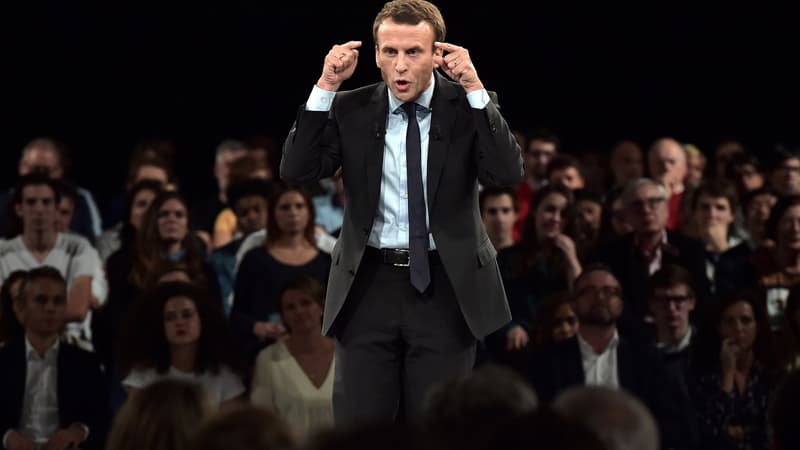 Emmanuel Macron en meeting à Strasbourg