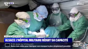 A Mulhouse, l'hôpital militaire de campagne réduit sa capacité 