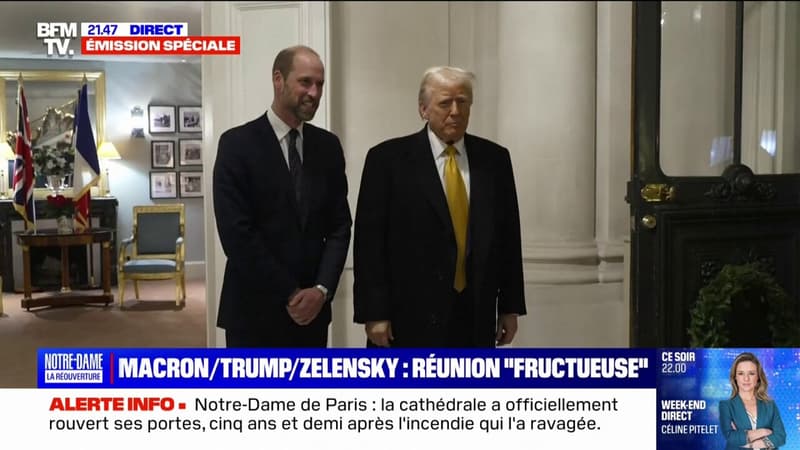 Les images de la rencontre de Donald Trump avec le prince William, à l'ambassade du Royaume-Uni