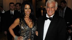 Barbara Gandolfi et Jean-Paul Belmondo à Cannes en 2011