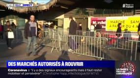 Coronavirus: des marchés autorisés à rouvrir avec des consignes strictes