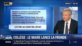 Réforme du collège: "C'est un naufrage pour notre Nation", a estimé Bruno Le Maire