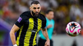 Karim Benzema avec Al Ittihad le 15 décembre 2023