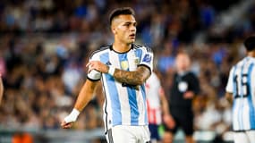 Lautaro Martinez avec l'Argentine en octobre 2023.