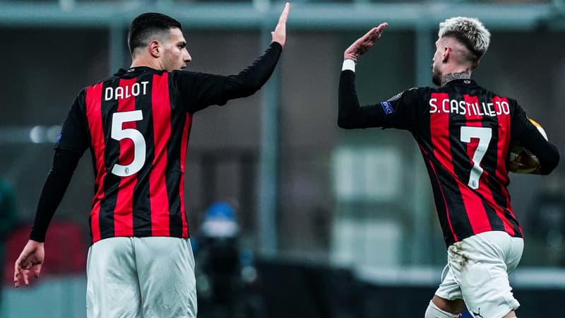 Diogo Dalot et Samu Castillejo (AC Milan)