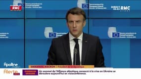 Ukraine : Emmanuel Macron promet de lourdes sanctions économiques à la Russie