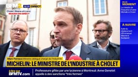 "Recréer autant voire plus d'emplois": le ministre de l'Industrie face aux salariés de Michelin