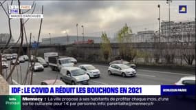 Île-de-France: le Covid-19 a réduit les bouchons en 2021