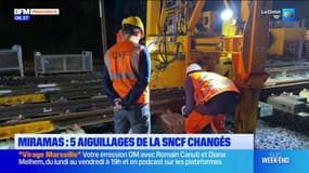 Des aiguillages de la SNCF changés à Miramas