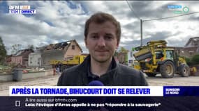 Après la tornade, la solidarité se met en place entre les habitants à Bihucourt