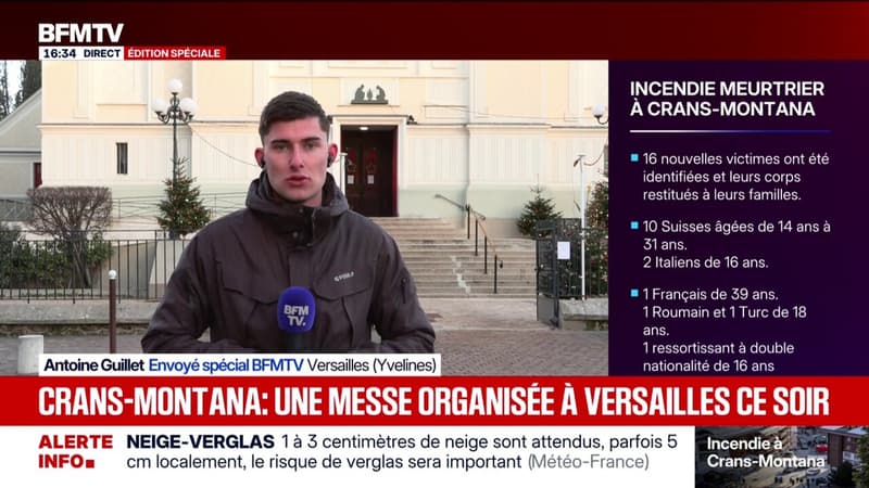 Incendie meurtrier à Crans-Montana: une messe est organisée à Versailles ce soir
