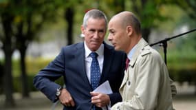 Didier Le Bret (à droite) discute avec le procureur de Paris, François Molins en septembre 2013.