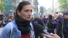 Jessica Jadé, porte-parole CGT des Bouches-du-Rhône, le lundi 17 avril 2023