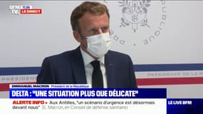 Emmanuel Macron: "La crise sanitaire n'est pas derrière nous"