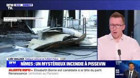 Story 7 : Incendie près du nouveau commissariat dans le quartier de Pissevin à Nîmes - 21/08