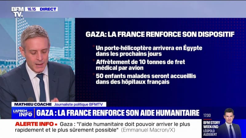 Gaza: la France annonce renforcer son aide humanitaire dans l'enclave palestinienne