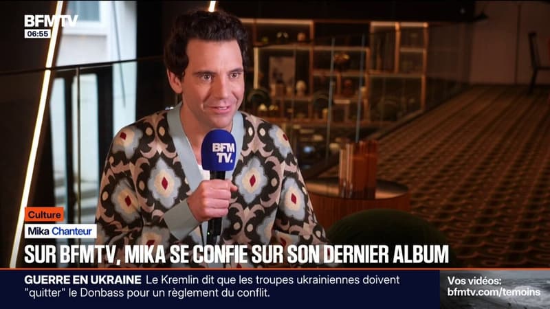 Pour la sortie de son nouvel album "Hyperlove", Mika se confie sur BFMTV